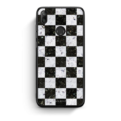 4 - Huawei Y7 2019 Square Geometric Marble case, cover, bumper