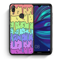 Thumbnail for Θήκη Huawei Y7 2019 Melting Rainbow από τη Smartfits με σχέδιο στο πίσω μέρος και μαύρο περίβλημα | Huawei Y7 2019 Melting Rainbow case with colorful back and black bezels