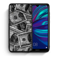 Thumbnail for Θήκη Huawei Y7 2019 Money Dollars από τη Smartfits με σχέδιο στο πίσω μέρος και μαύρο περίβλημα | Huawei Y7 2019 Money Dollars case with colorful back and black bezels