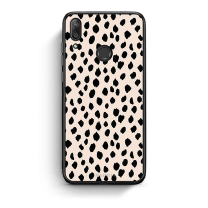 Huawei Y7 2019 New Polka Dots θήκη από τη Smartfits με σχέδιο στο πίσω μέρος και μαύρο περίβλημα | Smartphone case with colorful back and black bezels by Smartfits
