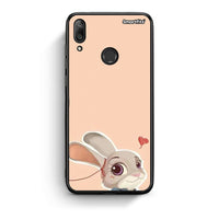 Thumbnail for Huawei Y7 2019 Nick Wilde And Judy Hopps Love 2 θήκη από τη Smartfits με σχέδιο στο πίσω μέρος και μαύρο περίβλημα | Smartphone case with colorful back and black bezels by Smartfits