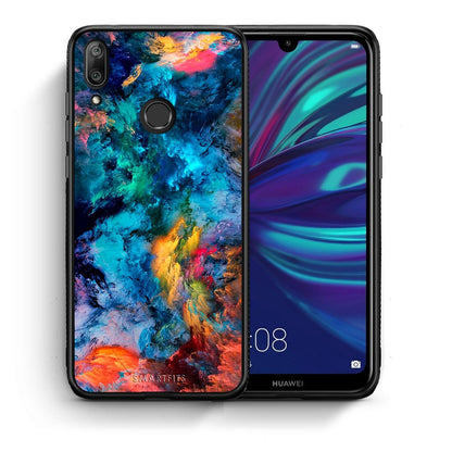 Θήκη Huawei Y7 2019 Crayola Paint από τη Smartfits με σχέδιο στο πίσω μέρος και μαύρο περίβλημα | Huawei Y7 2019 Crayola Paint case with colorful back and black bezels