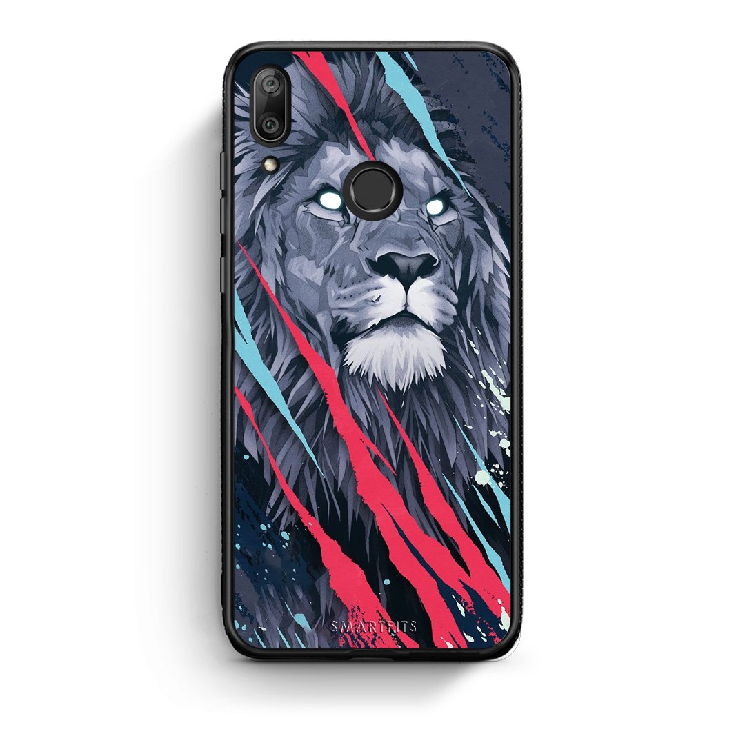 4 - Huawei Y7 2019 Lion Designer PopArt case, cover, bumper