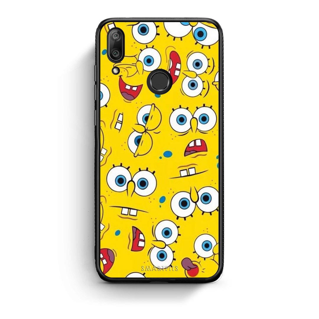 4 - Huawei Y7 2019 Sponge PopArt case, cover, bumper
