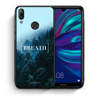 Thumbnail for Θήκη Huawei Y7 2019 Breath Quote από τη Smartfits με σχέδιο στο πίσω μέρος και μαύρο περίβλημα | Huawei Y7 2019 Breath Quote case with colorful back and black bezels