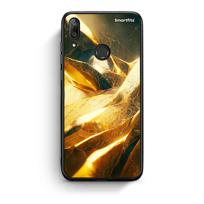 Huawei Y7 2019 Real Gold θήκη από τη Smartfits με σχέδιο στο πίσω μέρος και μαύρο περίβλημα | Smartphone case with colorful back and black bezels by Smartfits