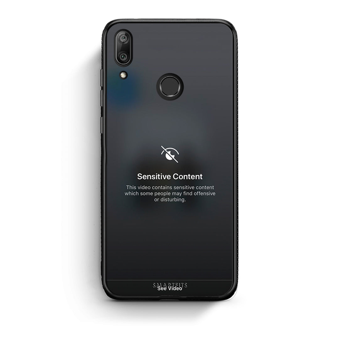 Huawei Y7 2019 Sensitive Content θήκη από τη Smartfits με σχέδιο στο πίσω μέρος και μαύρο περίβλημα | Smartphone case with colorful back and black bezels by Smartfits