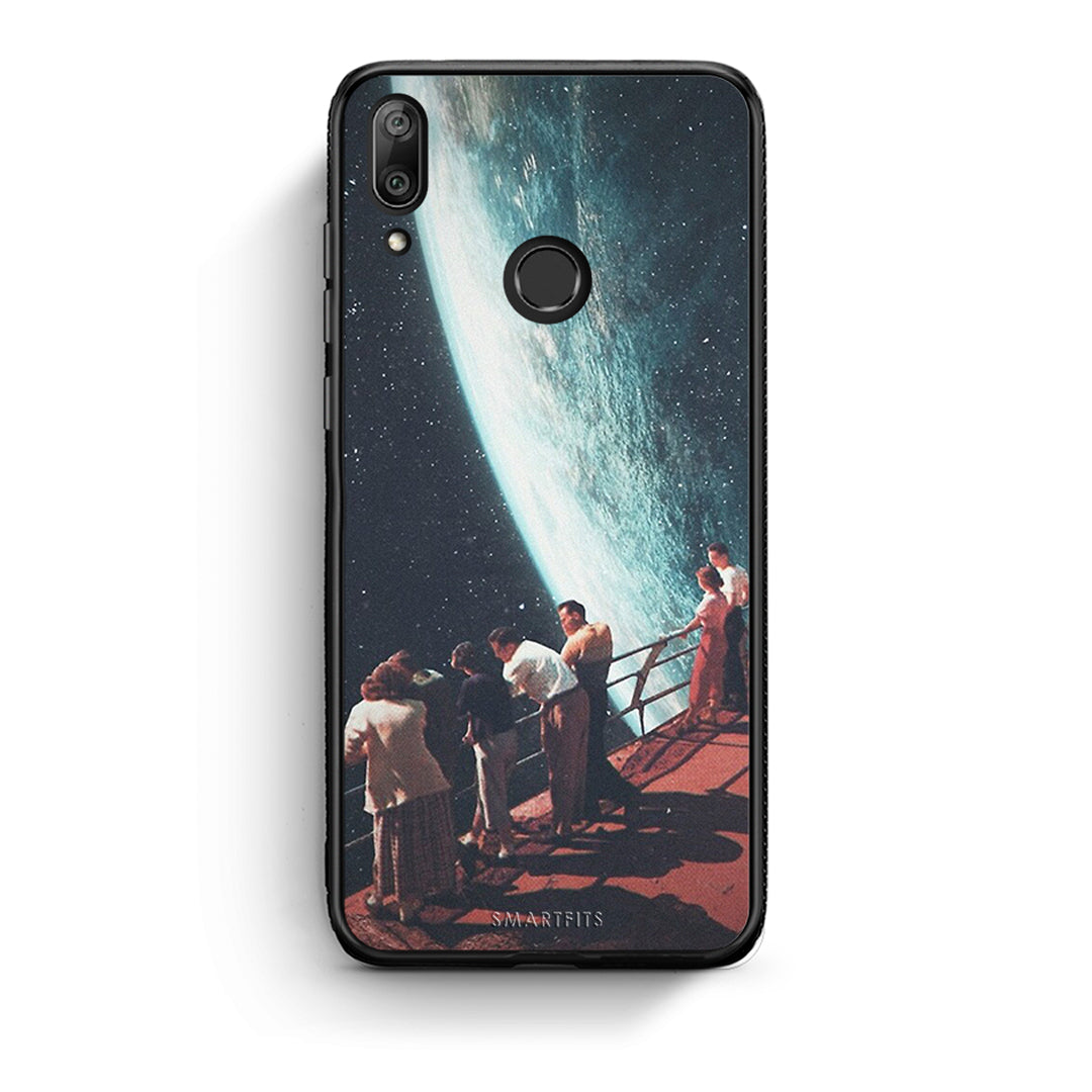 Huawei Y7 2019 Surreal View θήκη από τη Smartfits με σχέδιο στο πίσω μέρος και μαύρο περίβλημα | Smartphone case with colorful back and black bezels by Smartfits