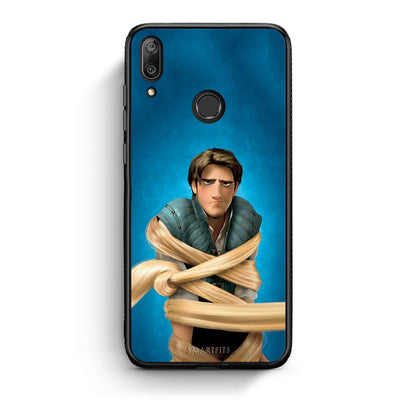 Huawei Y7 2019 Tangled 1 Θήκη Αγίου Βαλεντίνου από τη Smartfits με σχέδιο στο πίσω μέρος και μαύρο περίβλημα | Smartphone case with colorful back and black bezels by Smartfits