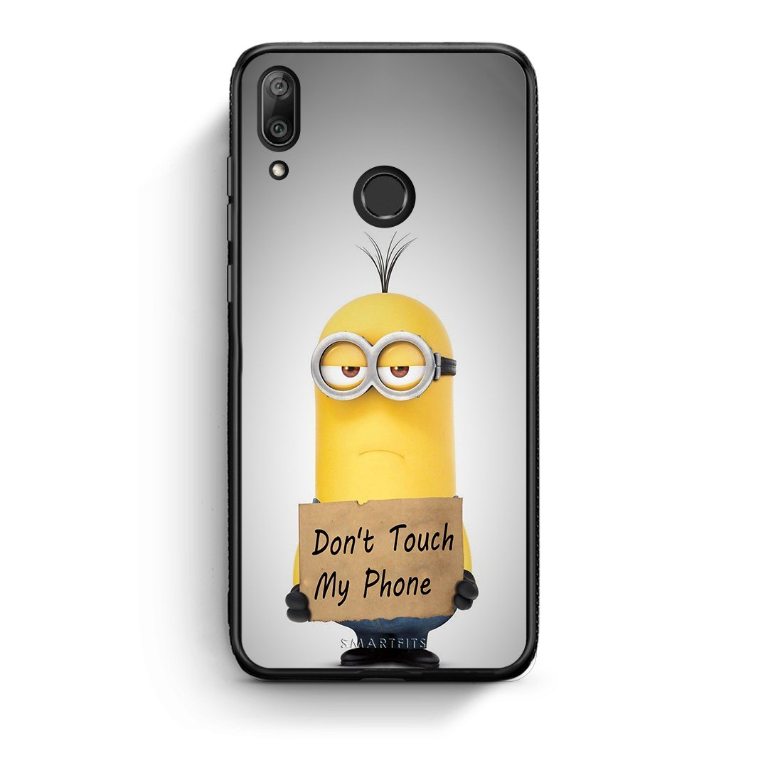 4 - Huawei Y7 2019 Minion Text case, cover, bumper