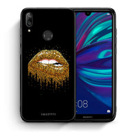 Thumbnail for Θήκη Huawei Y7 2019 Golden Valentine από τη Smartfits με σχέδιο στο πίσω μέρος και μαύρο περίβλημα | Huawei Y7 2019 Golden Valentine case with colorful back and black bezels