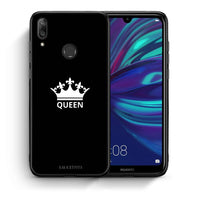 Thumbnail for Θήκη Huawei Y7 2019 Queen Valentine από τη Smartfits με σχέδιο στο πίσω μέρος και μαύρο περίβλημα | Huawei Y7 2019 Queen Valentine case with colorful back and black bezels