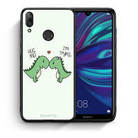 Thumbnail for Θήκη Huawei Y7 2019 Rex Valentine από τη Smartfits με σχέδιο στο πίσω μέρος και μαύρο περίβλημα | Huawei Y7 2019 Rex Valentine case with colorful back and black bezels