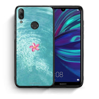 Thumbnail for Θήκη Huawei Y7 2019 Water Flower από τη Smartfits με σχέδιο στο πίσω μέρος και μαύρο περίβλημα | Huawei Y7 2019 Water Flower case with colorful back and black bezels