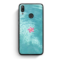 Thumbnail for Huawei Y7 2019 Water Flower Θήκη από τη Smartfits με σχέδιο στο πίσω μέρος και μαύρο περίβλημα | Smartphone case with colorful back and black bezels by Smartfits