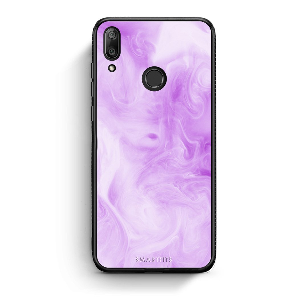 99 - Huawei Y7 2019 Watercolor Lavender case, cover, bumper