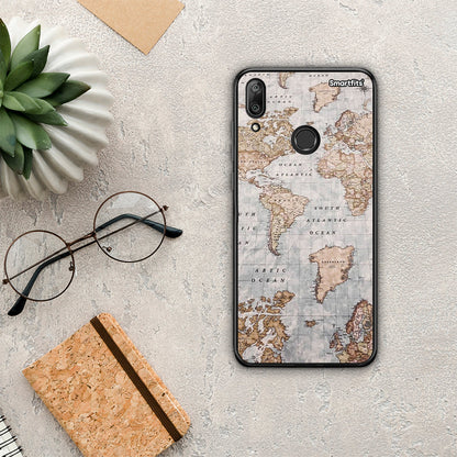 World Map - Huawei Y7 2019 / Y7 Prime 2019 θήκη
