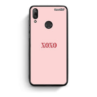 Thumbnail for Huawei Y7 2019 XOXO Love θήκη από τη Smartfits με σχέδιο στο πίσω μέρος και μαύρο περίβλημα | Smartphone case with colorful back and black bezels by Smartfits