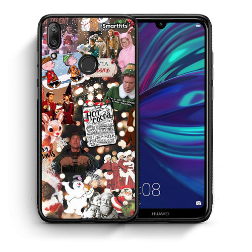 Θήκη Huawei Y7 2019 Xmas Movies από τη Smartfits με σχέδιο στο πίσω μέρος και μαύρο περίβλημα | Huawei Y7 2019 Xmas Movies case with colorful back and black bezels