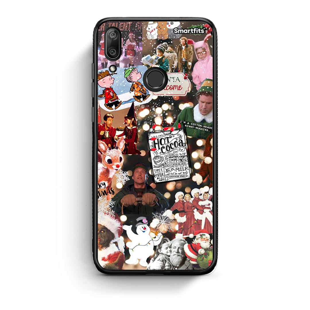 Huawei Y7 2019 Xmas Movies θήκη από τη Smartfits με σχέδιο στο πίσω μέρος και μαύρο περίβλημα | Smartphone case with colorful back and black bezels by Smartfits
