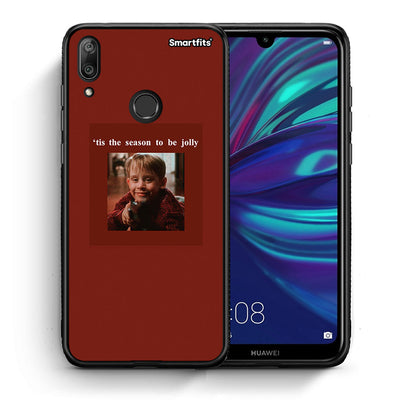 Θήκη Huawei Y7 2019 Xmas Ultimate Spirit από τη Smartfits με σχέδιο στο πίσω μέρος και μαύρο περίβλημα | Huawei Y7 2019 Xmas Ultimate Spirit case with colorful back and black bezels