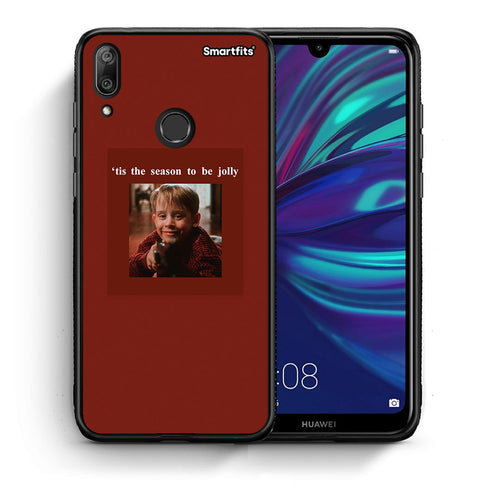 Θήκη Huawei Y7 2019 Xmas Ultimate Spirit από τη Smartfits με σχέδιο στο πίσω μέρος και μαύρο περίβλημα | Huawei Y7 2019 Xmas Ultimate Spirit case with colorful back and black bezels