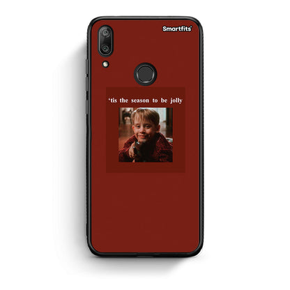Huawei Y7 2019 Xmas Ultimate Spirit θήκη από τη Smartfits με σχέδιο στο πίσω μέρος και μαύρο περίβλημα | Smartphone case with colorful back and black bezels by Smartfits