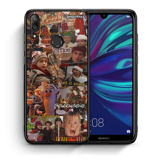 Θήκη Huawei Y7 2019 Xmas Wishes από τη Smartfits με σχέδιο στο πίσω μέρος και μαύρο περίβλημα | Huawei Y7 2019 Xmas Wishes case with colorful back and black bezels