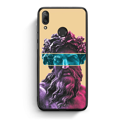 Huawei Y7 2019 Zeus Art Θήκη Αγίου Βαλεντίνου από τη Smartfits με σχέδιο στο πίσω μέρος και μαύρο περίβλημα | Smartphone case with colorful back and black bezels by Smartfits
