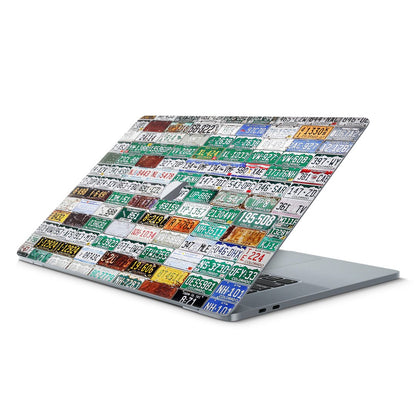 Car Plates - Macbook Skin