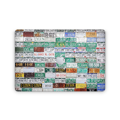 Car Plates - Macbook Skin