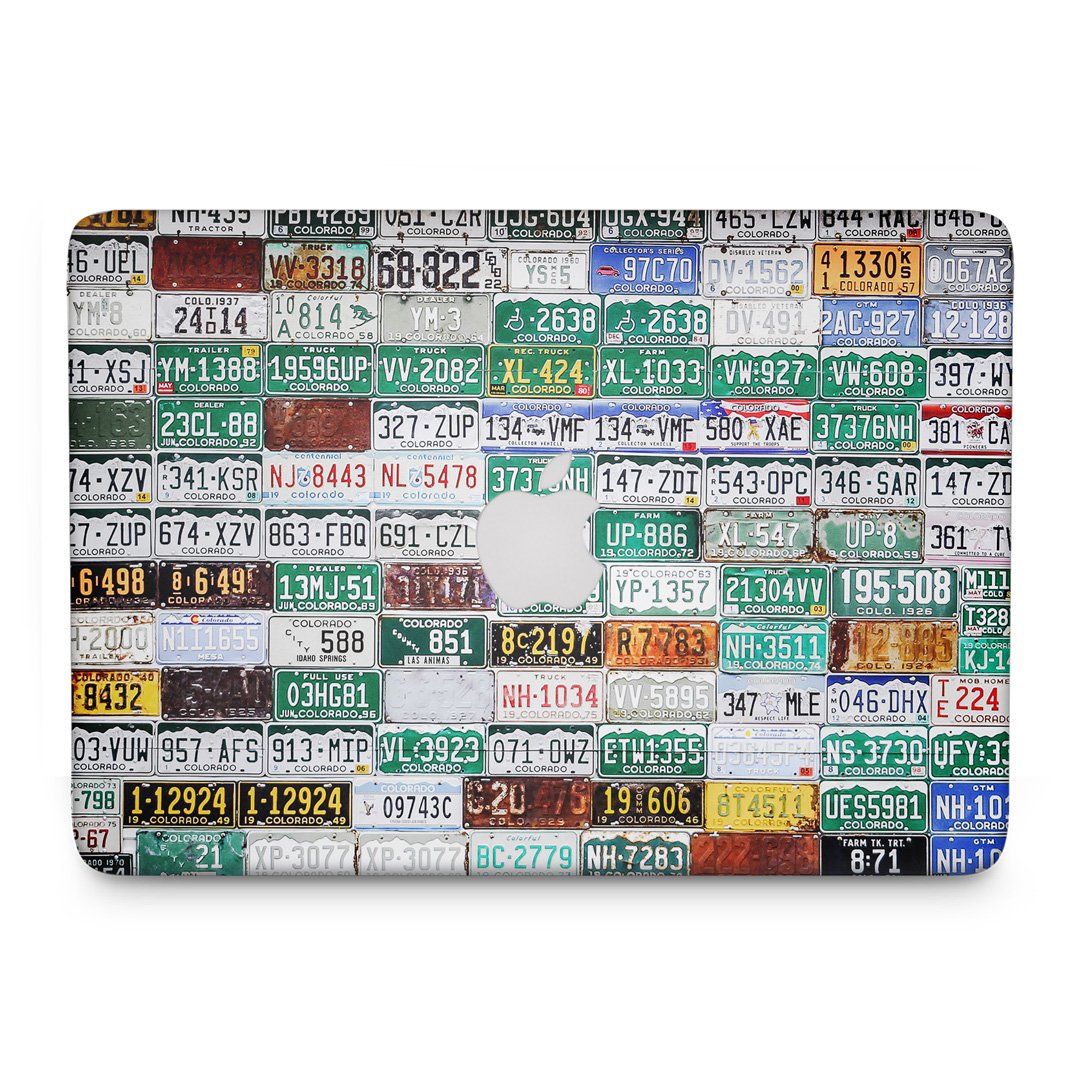 Car Plates - Macbook Skin