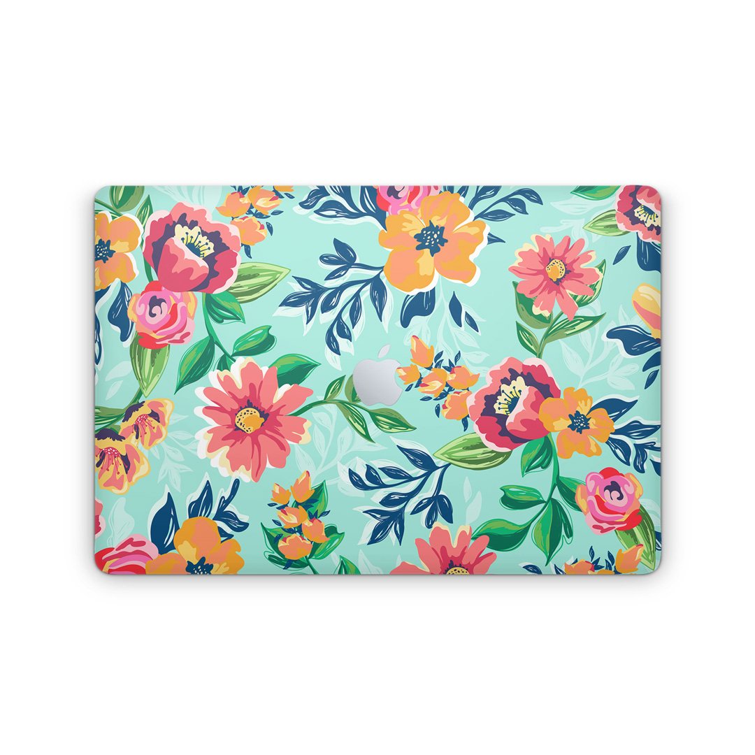 Colorful Floral - Macbook Skin