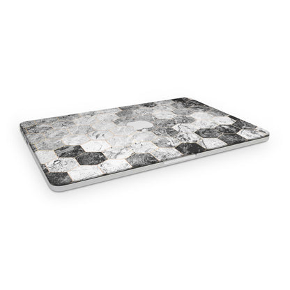 Marble Hexagon Black - Macbook Skin