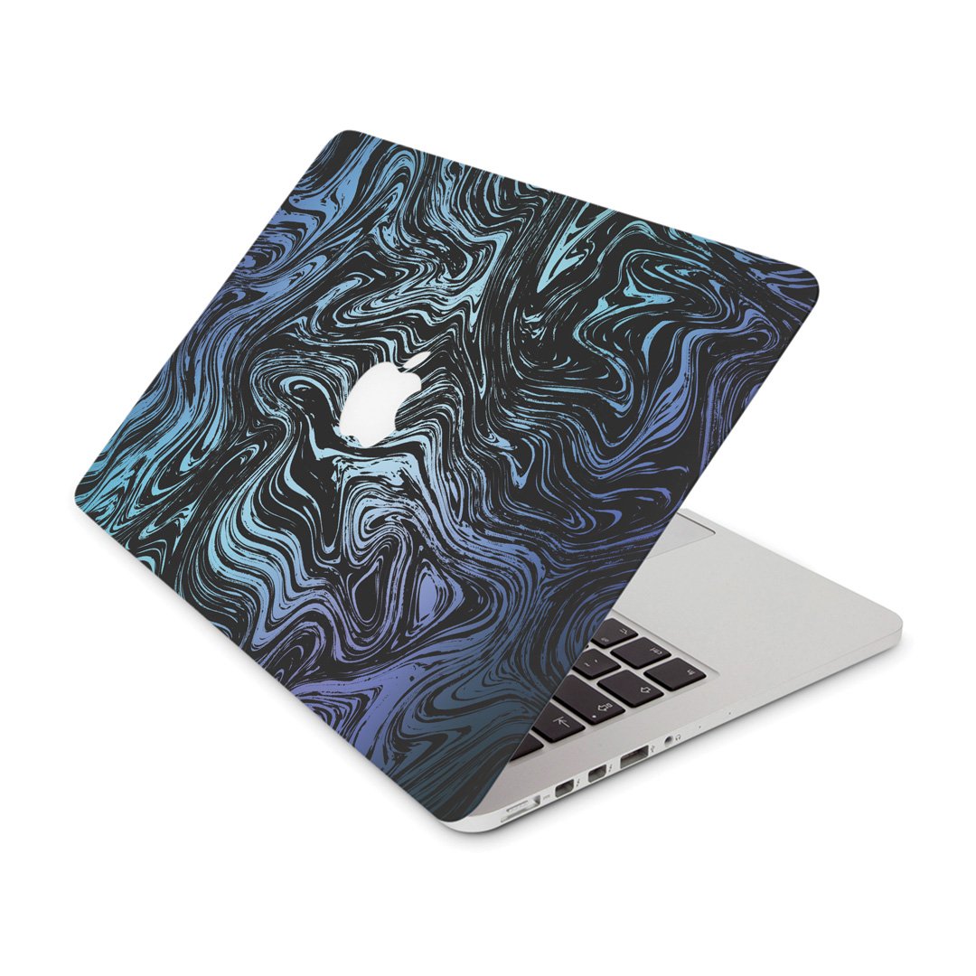 Watercolor Midnight Marble - Macbook Skin