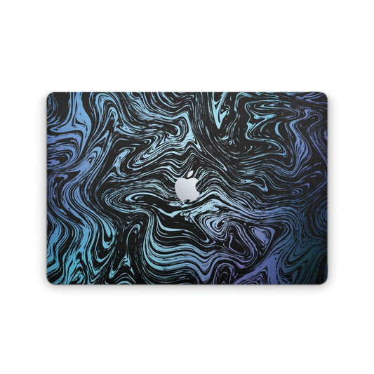 Watercolor Midnight Marble - Macbook Skin