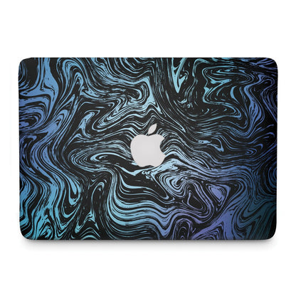 Watercolor Midnight Marble - Macbook Skin