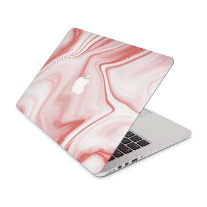 Watercolor Red Marble - Macbook Skin