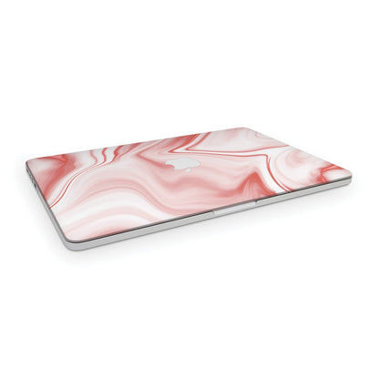 Watercolor Red Marble - Macbook Skin