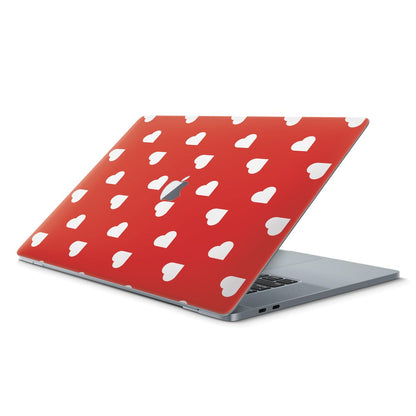 Red Hearts Random - Macbook Skin