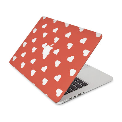 Red Hearts Random - Macbook Skin