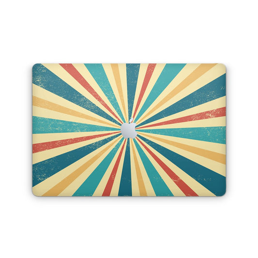 Retro Sunburst - Macbook Skin