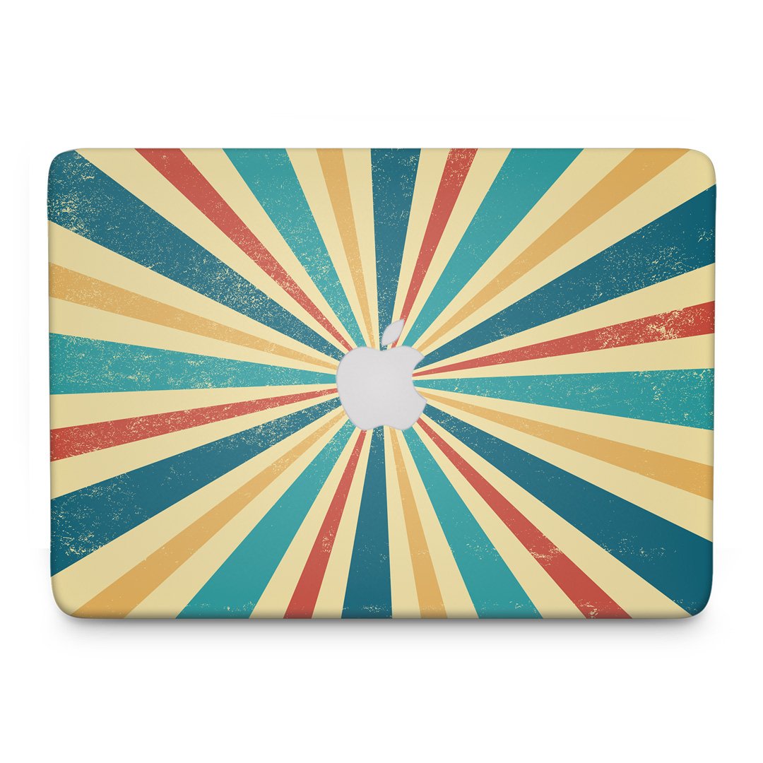 Retro Sunburst - Macbook Skin