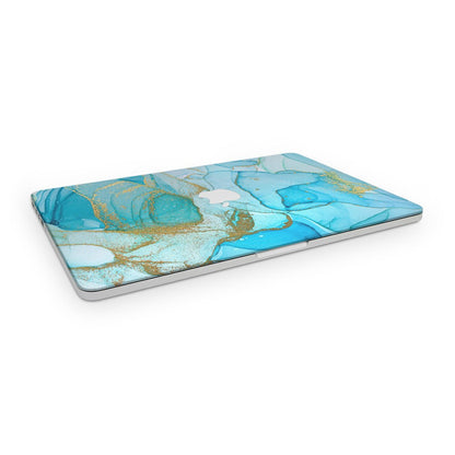 Watercolor Turquoise Gold - Macbook Skin