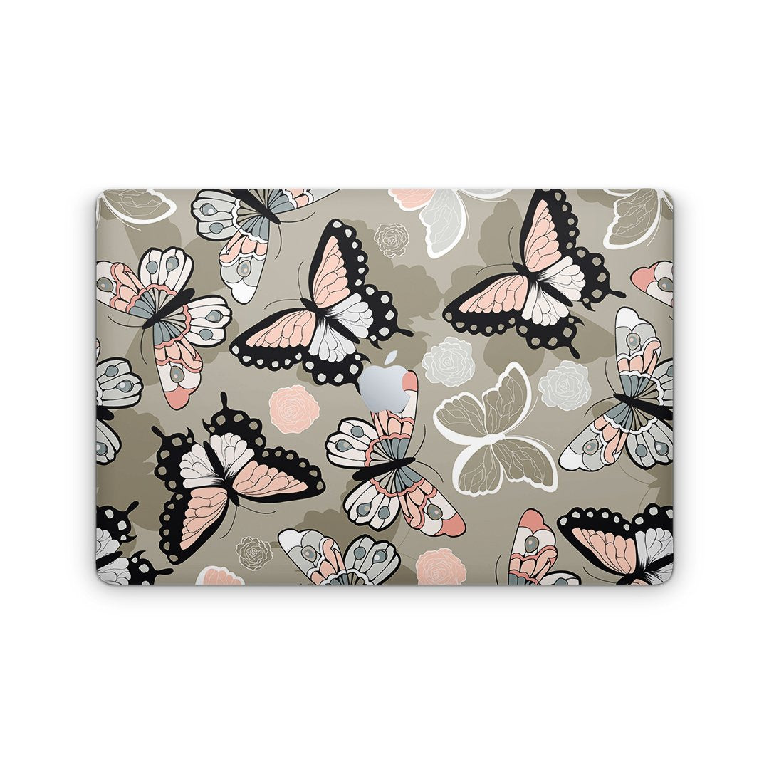 Butterflies Boho - Macbook Skin