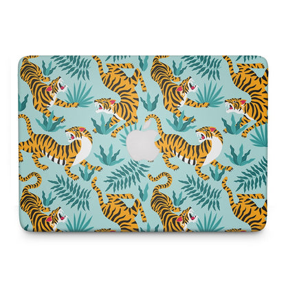 Designer Blue Tigers - Macbook Skin