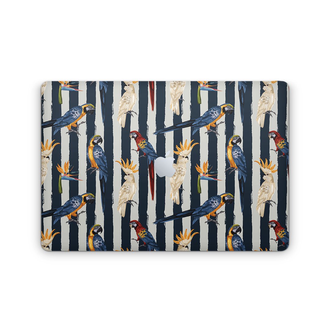 Blue Parrots Tropic - Macbook Skin
