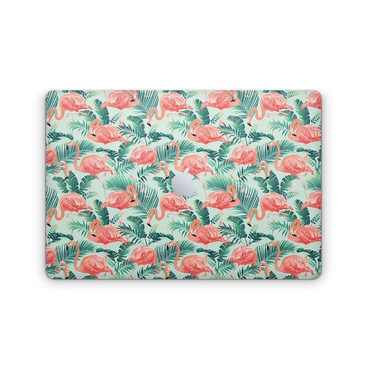Flamingo Green Tropic - Macbook Skin