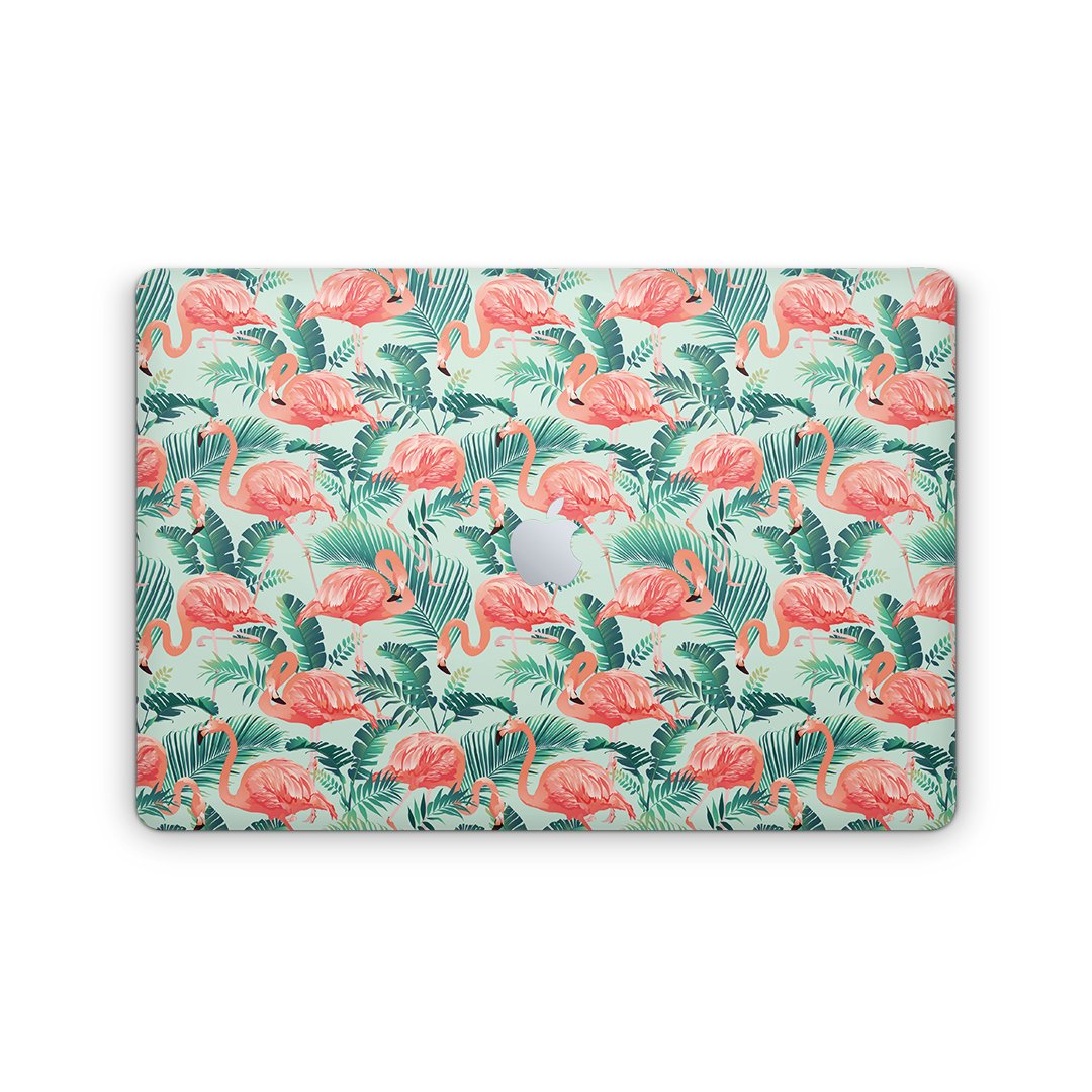 Flamingo Green Tropic - Macbook Skin