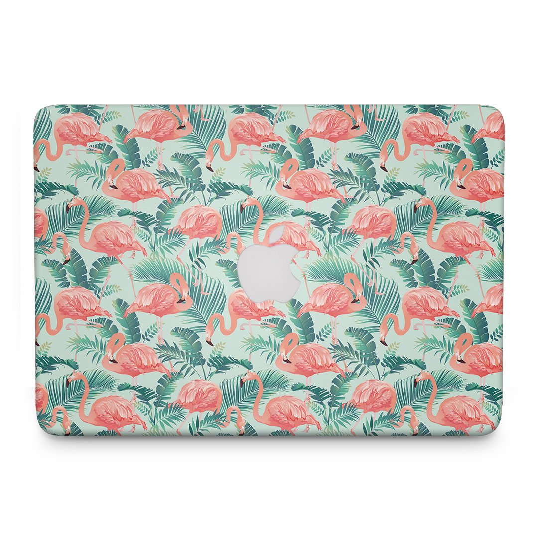 Flamingo Green Tropic - Macbook Skin